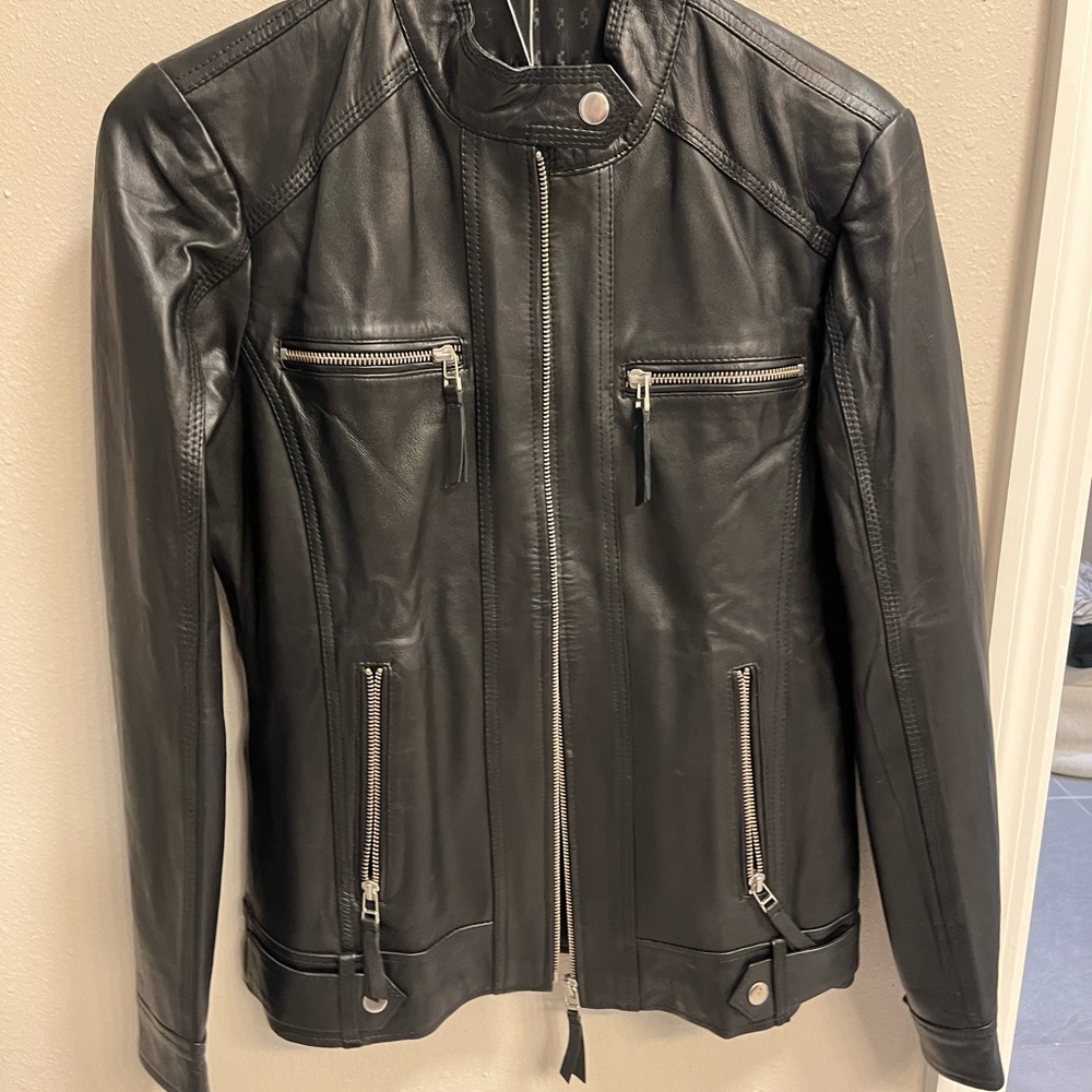 Womens leather jacket - genuine leather